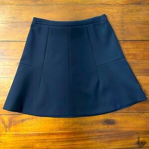 J crew navy a line mini skirt size 0